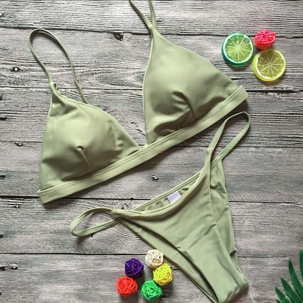 Aqua Tropic Rio de Janeiro Set Bikini in Green